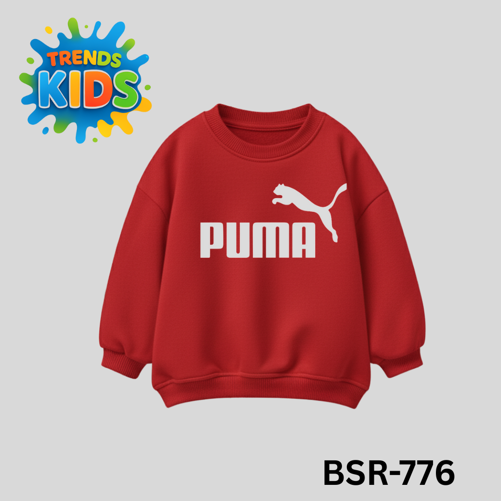 Style Kids Sweatshirt (BSR-776) | Red Winter Wear