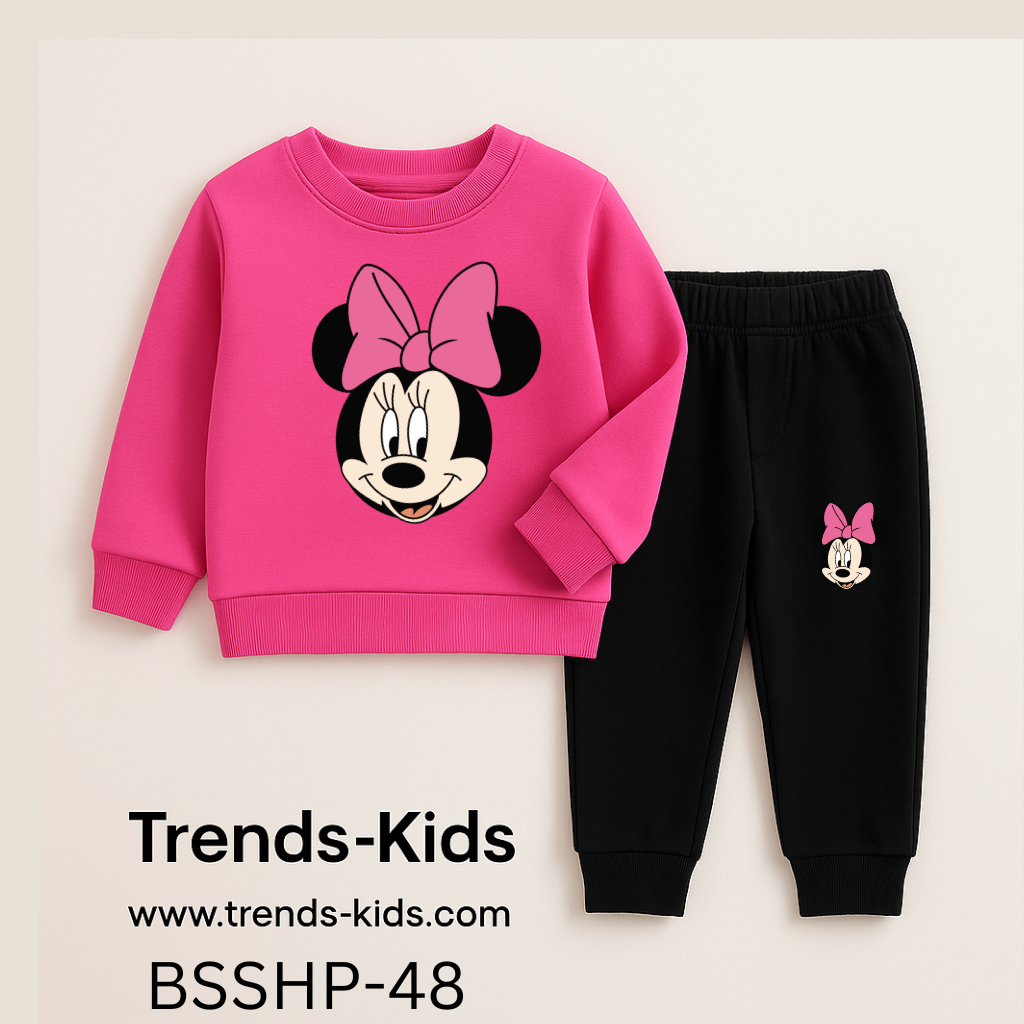 Cartoon Style Kids Winter Sweatshirt & Jogger Set – Trends-Kids