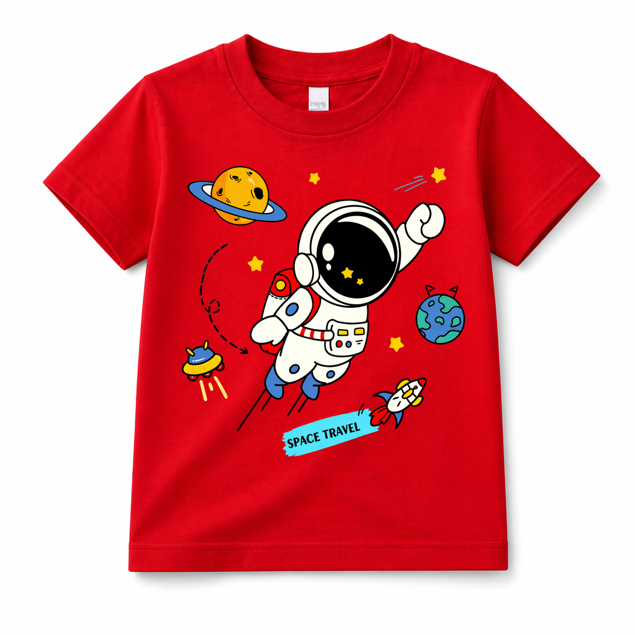 Kids Astronaut T-Shirt – Space Travel Cotton Tee