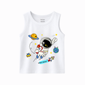 Baby & Kids White Sleeveless Tank Top | Astronaut Space