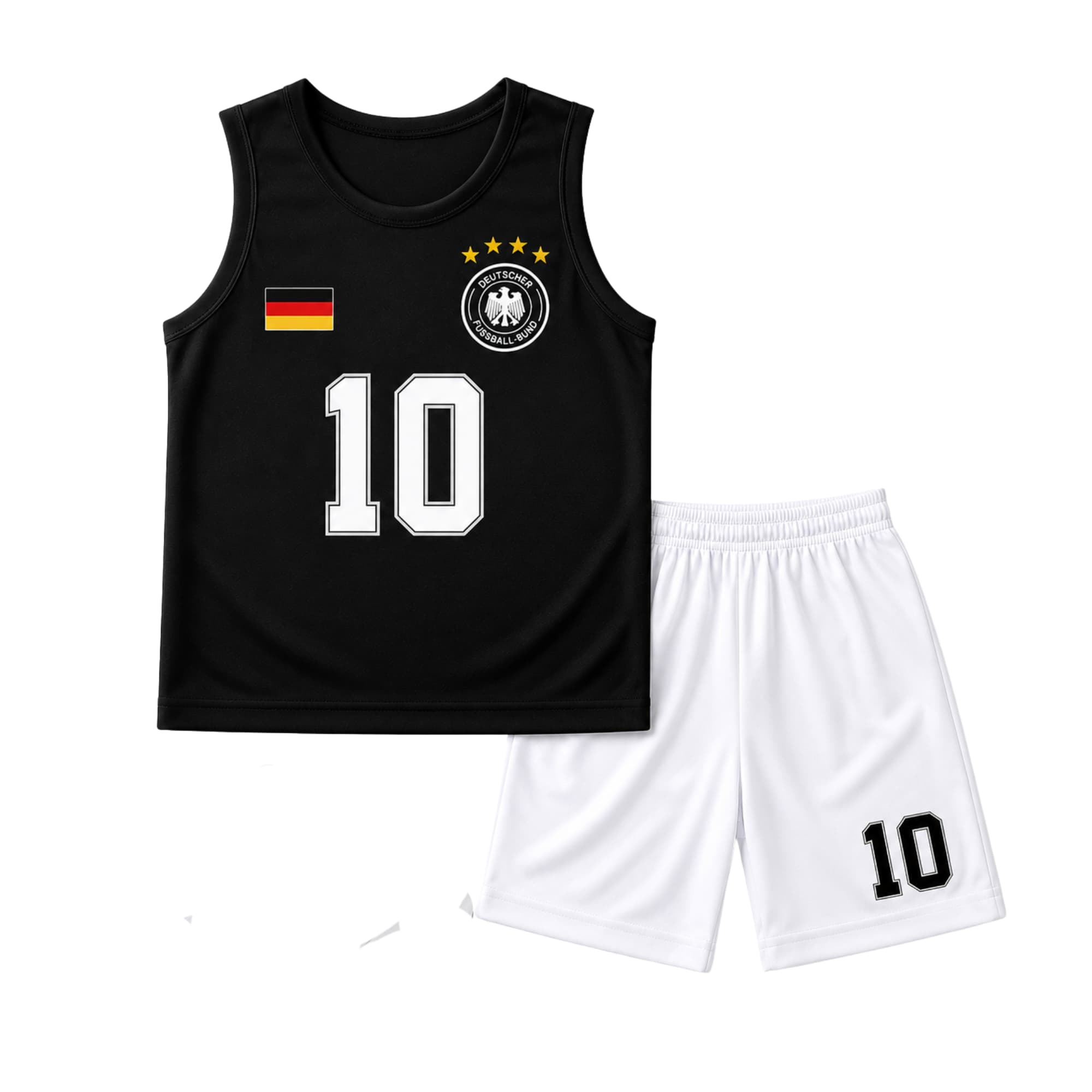 Germany #10 Kids Sports Set | Tank Top & Shorts 100% Cotton