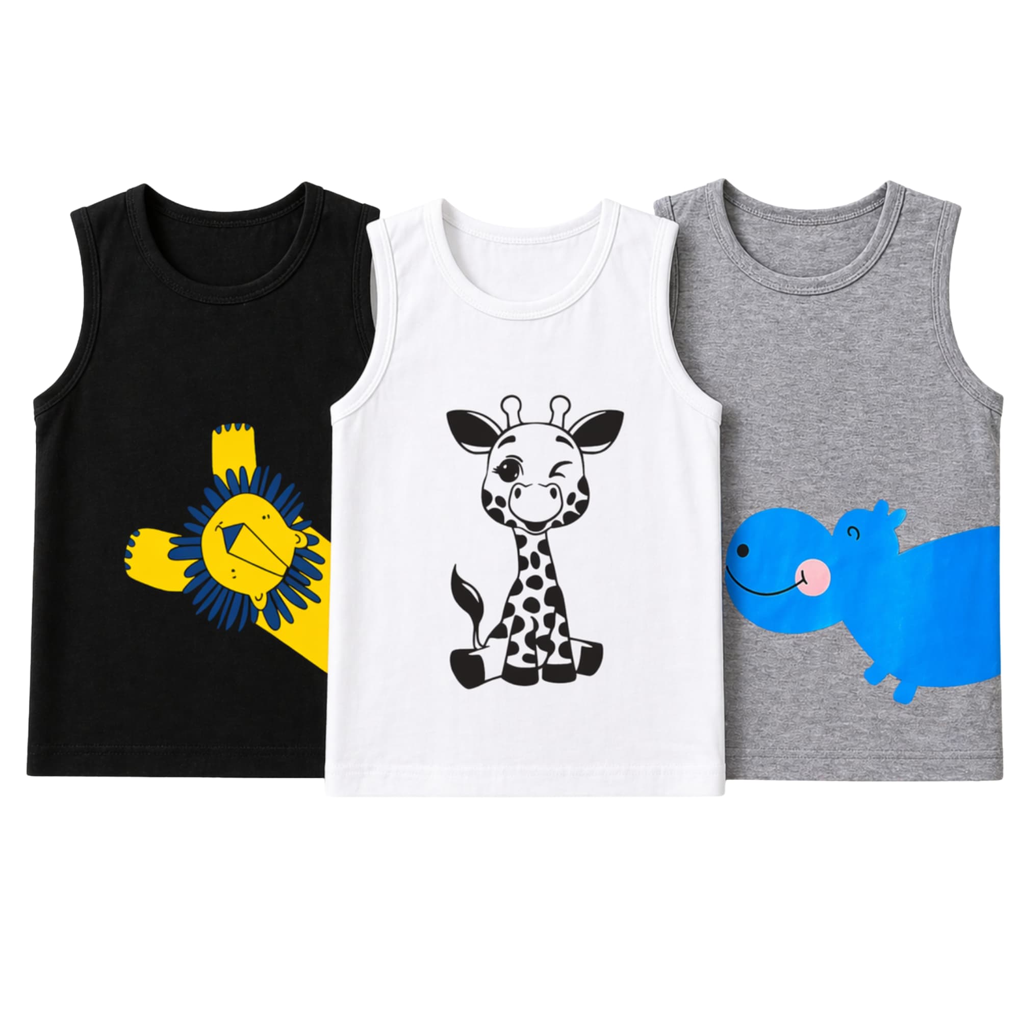 Kids Tank Top Combo – Soft Cotton Summer Set (3 Pcs) BD